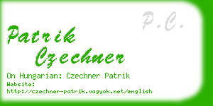 patrik czechner business card